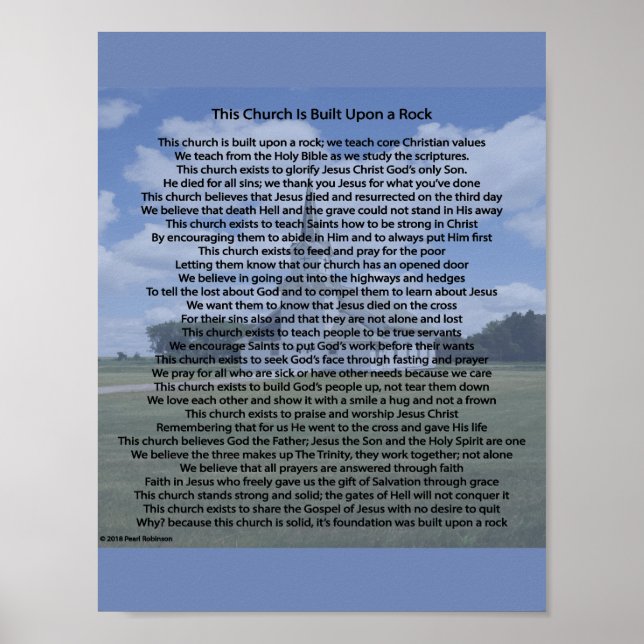 cette église est construite une affiche en pierre  (Devant)