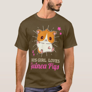 Cette fille aime les cochons de Guinée T-shirt
