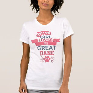 Cette Fille aime son grand Dane TShirt