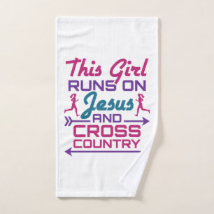 Cette fille court sur Jésus et le pays