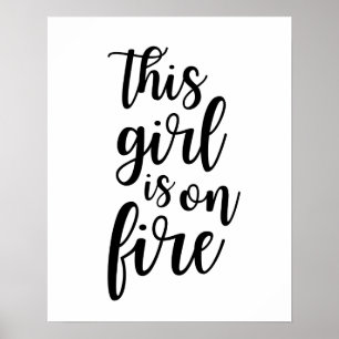 Cette Fille Est En Feu Poster
