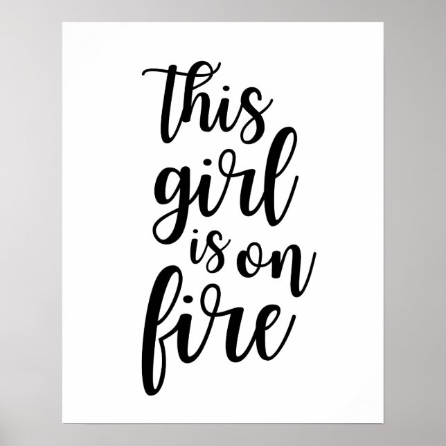 Cette Fille Est En Feu Poster (Devant)