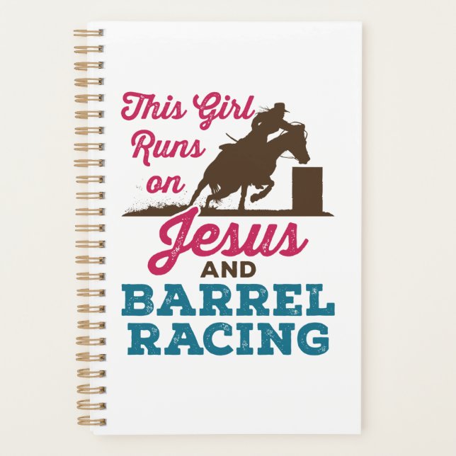 Cette fille tourne sur Jésus et la course de baril (Devant)
