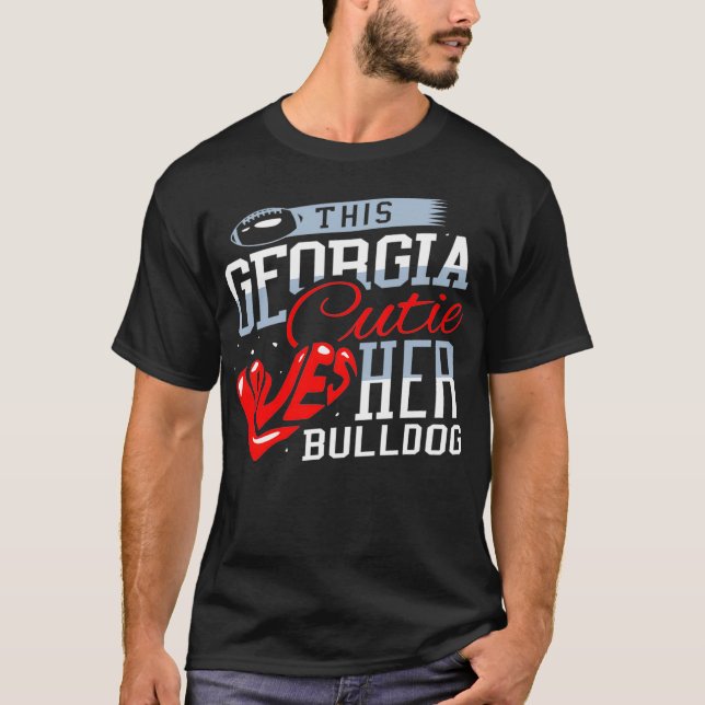 Cette Georgia Cutie adore son Bulldog Pullover (Devant)