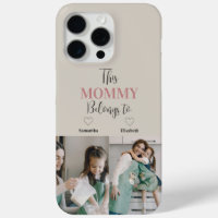 "Cette Maman Appartient À" Étui Photo Téléphone Pe
