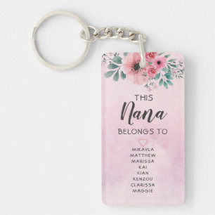 Cette Nana Appartient À L'Aquarelle Florale Rose