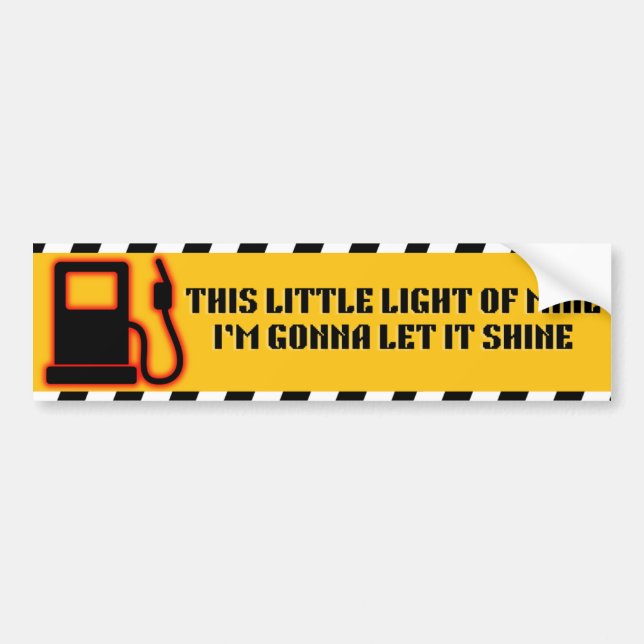 Cette petite lumière à moi Sticker pare-chocs (Devant)