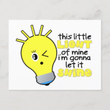 Cette petite lumière qui est à moi Carte postale