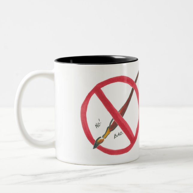 Cette tasse pas pour plonger des brosses (Gauche)
