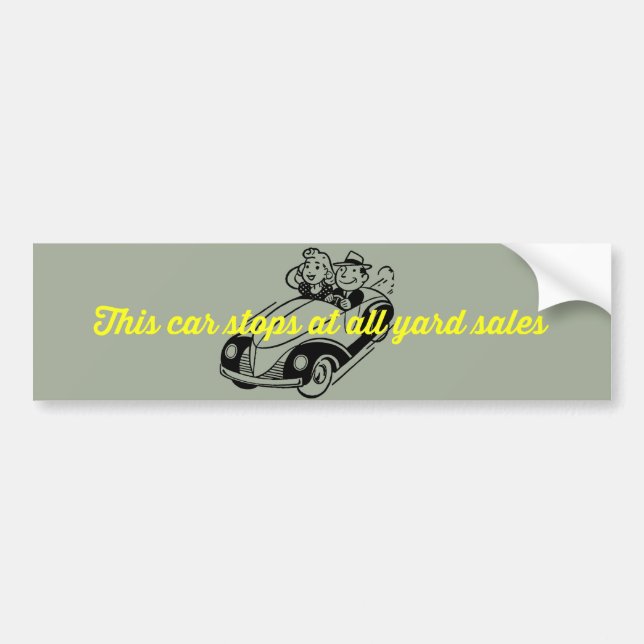 Cette voiture s'arrête pour tous Sticker de pare-c (Devant)