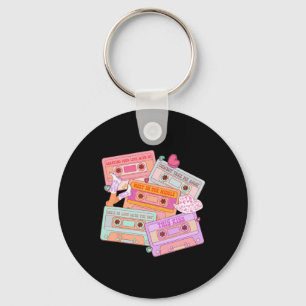 Cettes Western 90s Country Music Valentine Cowgirl Keychain