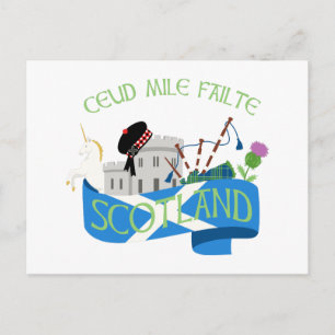 Ceud Mile Failte Postcard