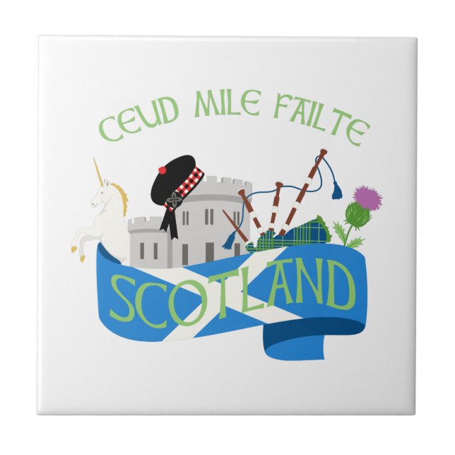 Ceud Mile Failte Tile (Front)