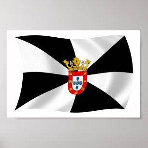 Ceuta Flag Poster Print