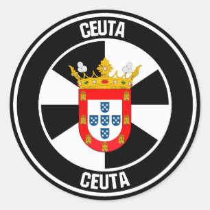 Ceuta Round Emblem Classic Round Sticker