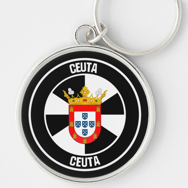 Ceuta Round Emblem Keychain (Front)