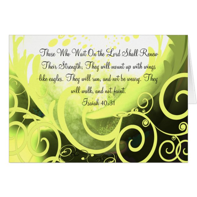 Ceux qui attendent sur le Seigneur chrétien religi (Devant Horizontal)