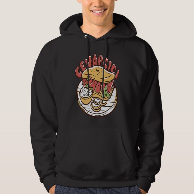 Cevapcici Balkan catering Croatia Exyugoslavia sea Hoodie (Front)