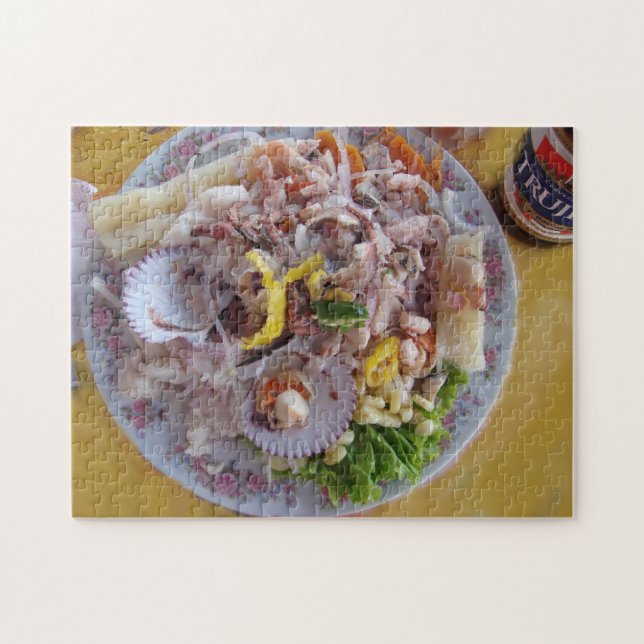 Ceviche and Beer - Peruvian Style Jigsaw Puzzle (Horizontal)