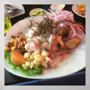 Ceviche at Pedritos Poster