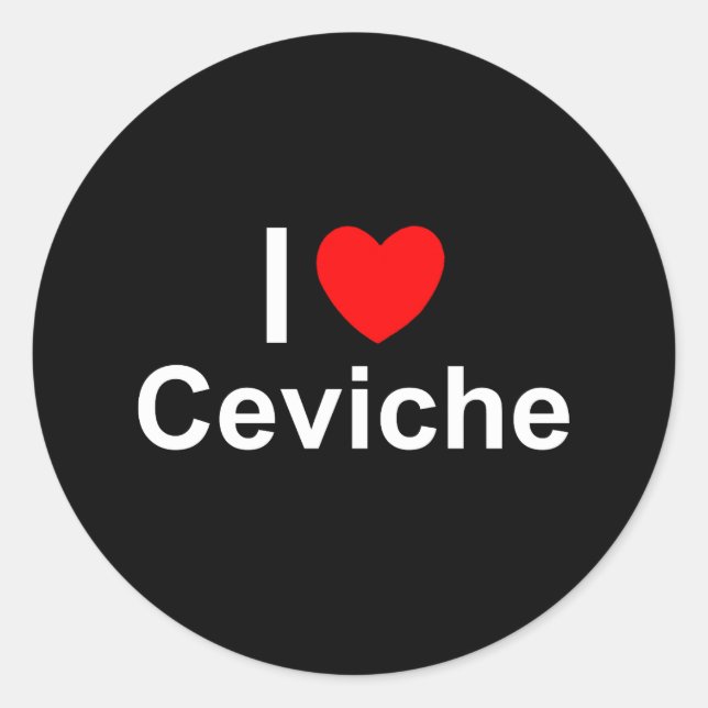 Ceviche Classic Round Sticker (Front)
