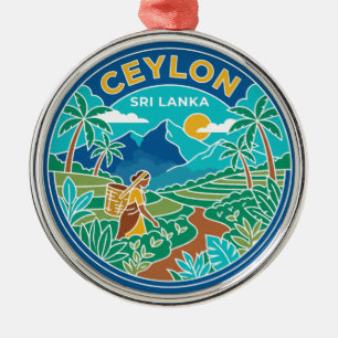 Ceylon Sri Lanka Metal Ornament