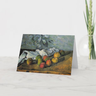 Cezanne - Apples and a Napkin Card