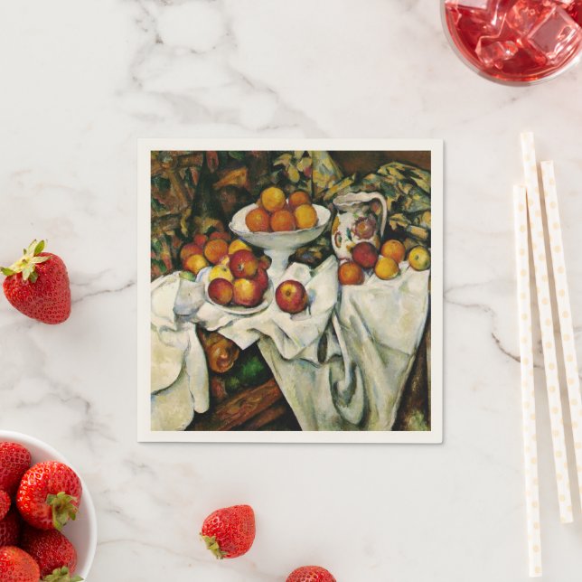 Cezanne - Apples and Oranges Napkin (Insitu)