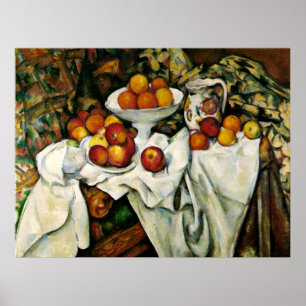 Cezanne - Apples and Oranges Poster