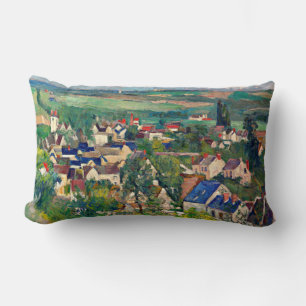 Cezanne - Auvers, Panoramic View, Lumbar Pillow