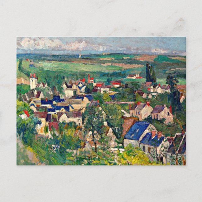 Cezanne - Auvers, Panoramic View, Postcard (Front)