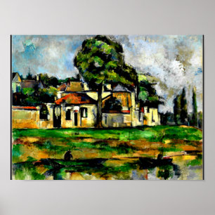 Cezanne - Banks of the Marne, Poster