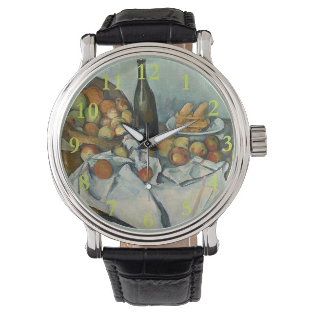 Cezanne Basket Apples Impressionism Art Watch (Front)