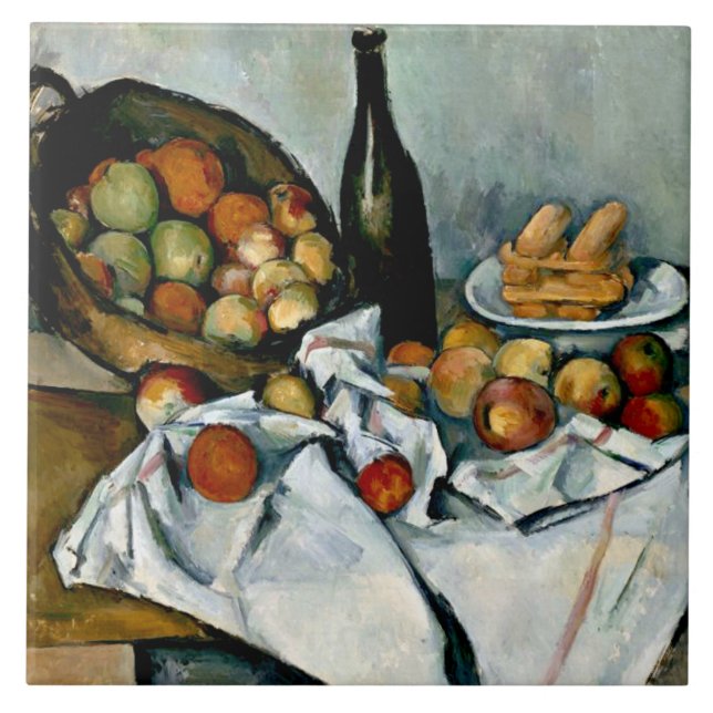Cezanne - Basket of Apples Tile (Front)