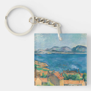 Cezanne - Bay of Marseille, Seen from L'Estaque Keychain