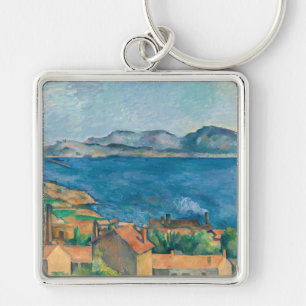 Cezanne - Bay of Marseille, Seen from L'Estaque Keychain