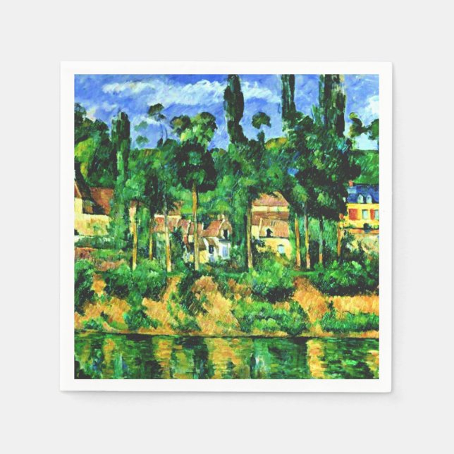 Cezanne - Chateau of Medan Napkin (Front)