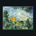 Cezanne Fine Art Postcard<br><div class="desc">"Mont Sainte-Victoire and Chateau Noir" is the English title of the painting featured on this fine art postcard. Painted by Paul Cézanne.</div>