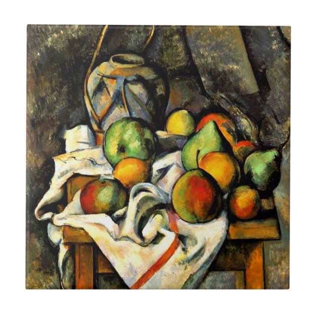 Cezanne - Ginger Jar and Fruit Tile (Front)