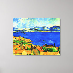 Cezanne - Gulf of Marseille, famous painting, Canvas Print