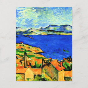 Cezanne - Gulf of Marseille, popular artwork, Postcard