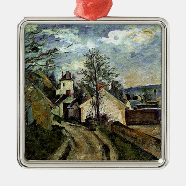 Cezanne - House of Dr. Gachet in Auvers Metal Ornament (Front)