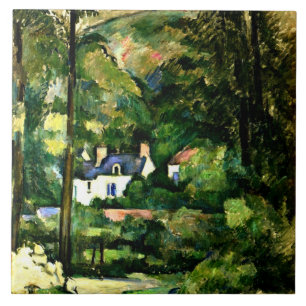 Cezanne - Houses in the Greenery, 1881, Tile