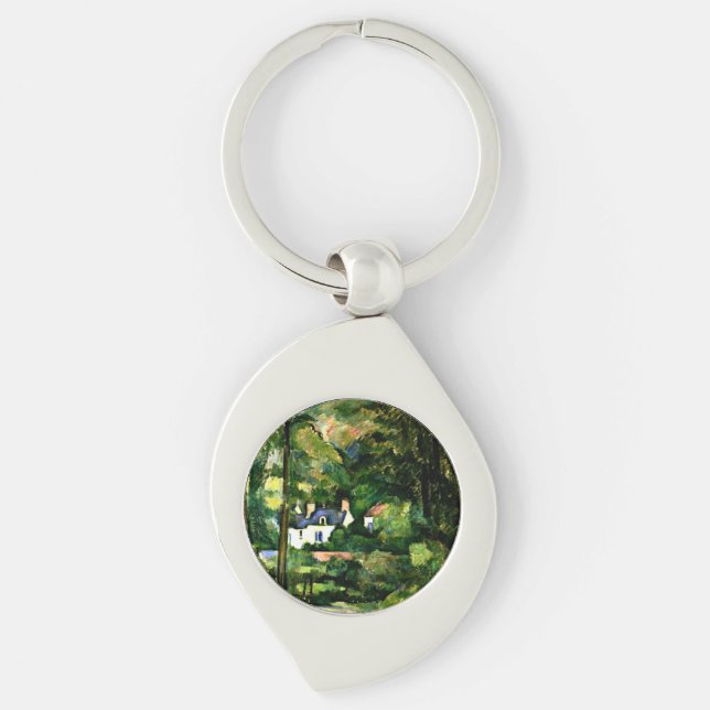 Cezanne - Houses in the Greenery Keychain (Front)