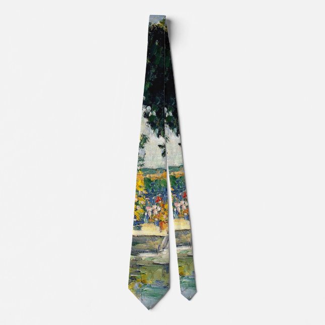 Cezanne - Jas de Bouffan, 1876, famous painting, Tie (Front)