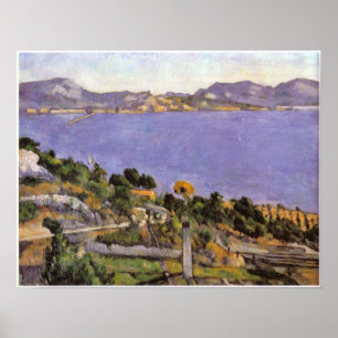 Cezanne - L Estaque vue du golfe de Marseille 1878 Poster