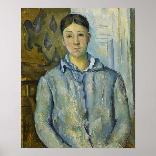 Cézanne - Madame Cézanne In Blue Poster (Front)