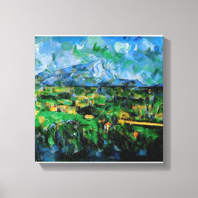 Cezanne - Montagne Sainte-Victoire from Lauves Canvas Print (Front)