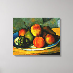 Cezanne - Peaches, Pears and Grapes Canvas Print
