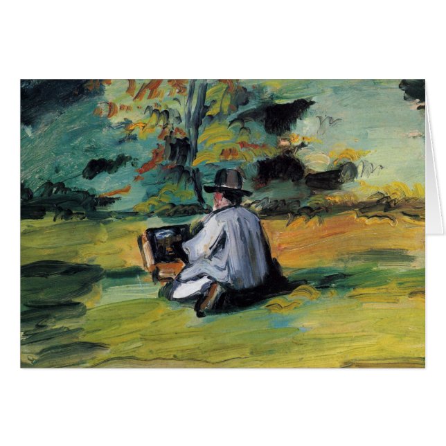 Cézanne : Peintre au travail (blanc à l'intérieur) (Devant horizontal)